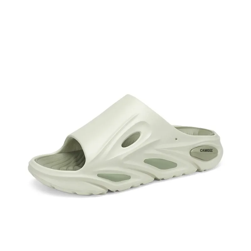 CAMOSI Slide Slippers Unisex Matcha Green/White Blue/Black Orange/Beige Brown-4