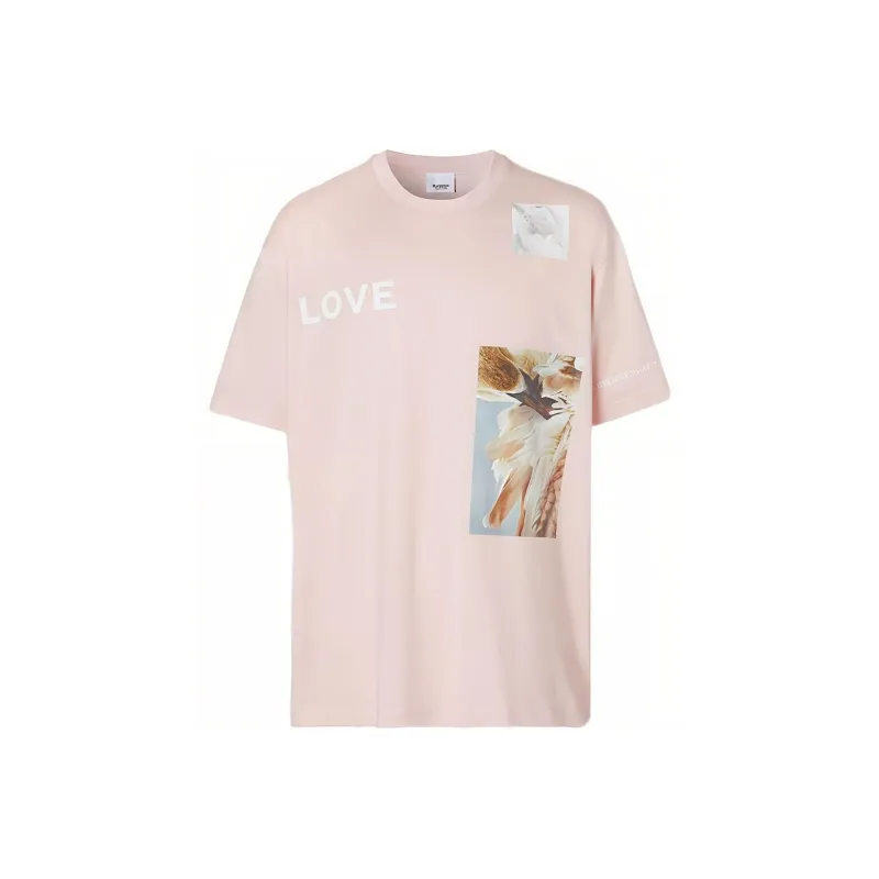 Burberry T-Shirt Men's Snowflake Pink Stone-0