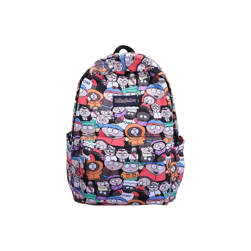 URBAN FOREST Nylon Backpack Unisex Cartoon Character/Explosion Letter-0