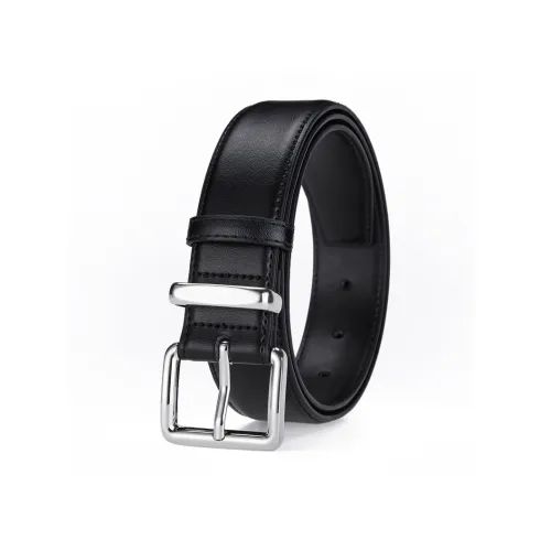 Jeccieziio Split Cow Leather Belts Unisex Width 3.0cm Writing A Greeting Card Printing Photos