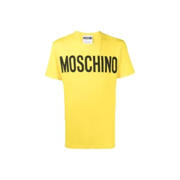 MOSCHINO T Shirts Men Yellow