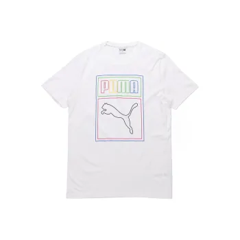 PUMA Graphic Printing T Shirt Men's White
