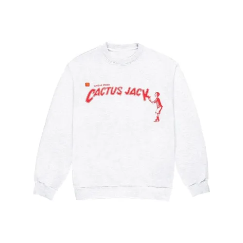 Mcdonald's X Travis Scott Sweatshirts Unisex Light Gray