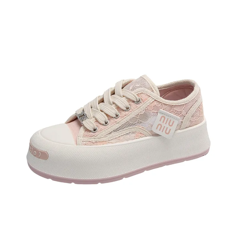 BANWEIDIYA Lightweight Breathable Height Increasing Low Top Skateboard Shoes Women's-4