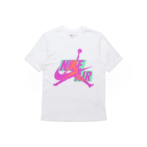 Jordan Set in Sleeve T Shirt Men's White