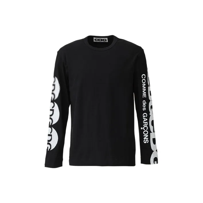 CDG T Shirts Unisex Black-0