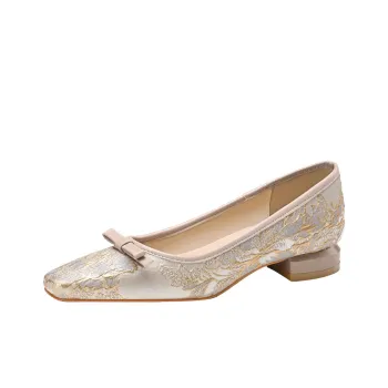 WEISHIBANGWEI Casual Single Shoes Women's Champagne
