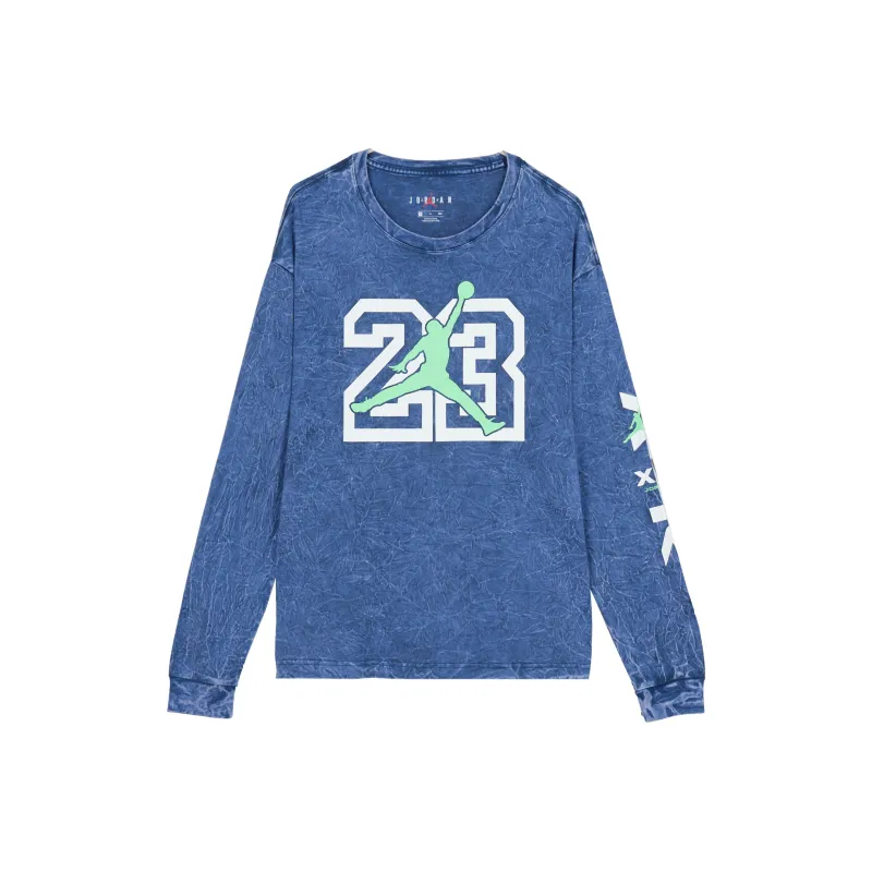Jordan LEGACY AJ13 T Shirts Men Blue-0