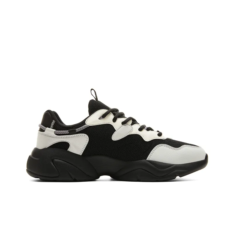 PEAK Fun To Play Low Top Casual Shoes Men's Beige Black Silver Gray-1