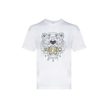 KENZO Classic Tiger Head T Shirts Men White