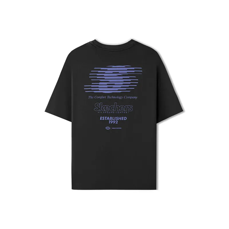 Skechers Sports Life Collection T Shirt Unisex Carbon Black-1