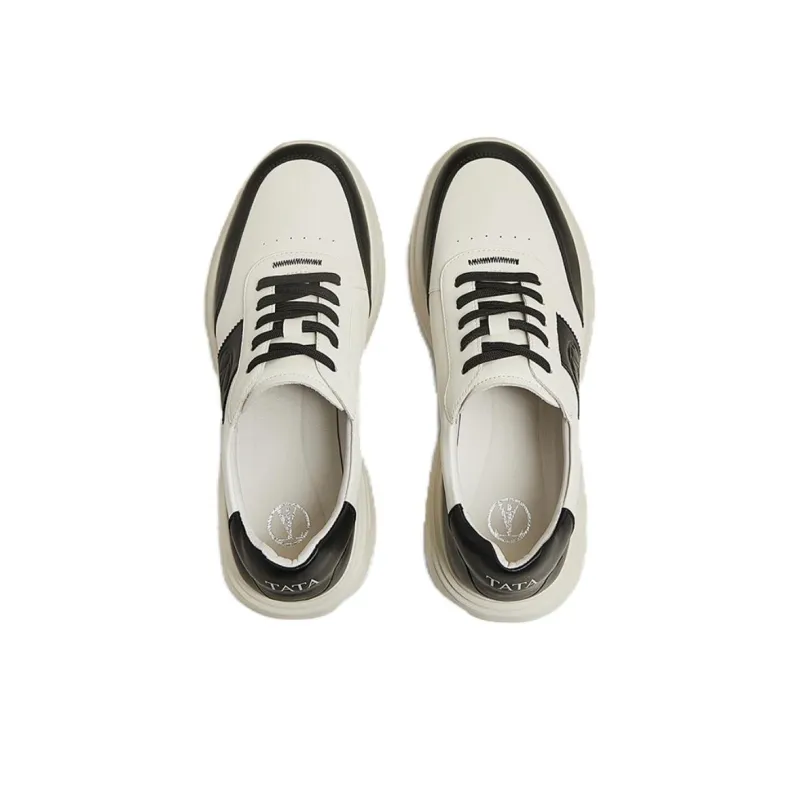 Tata Low Top Casual Shoes Men's White/Black-2