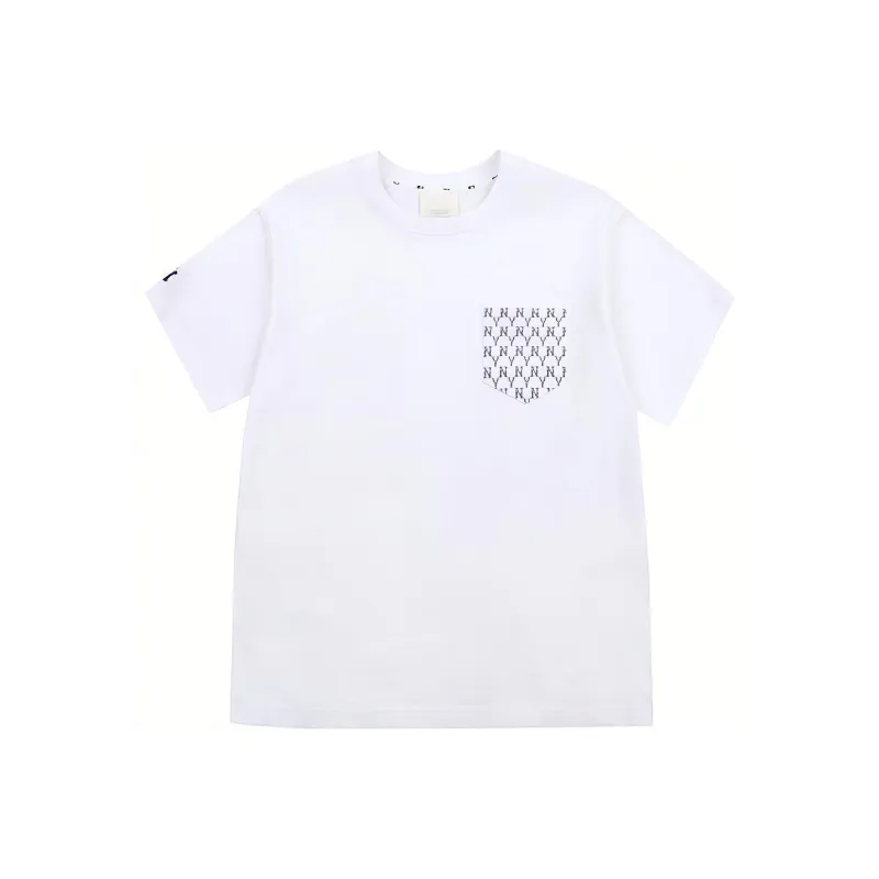 MLB Old Flower T Shirts Unisex White-0