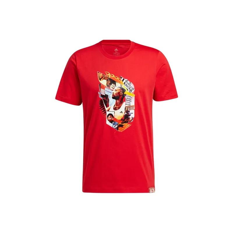 Adidas T Shirts Men Red-0