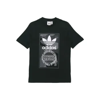 Adidas Originals Tongue Mark T Shirts Men Black