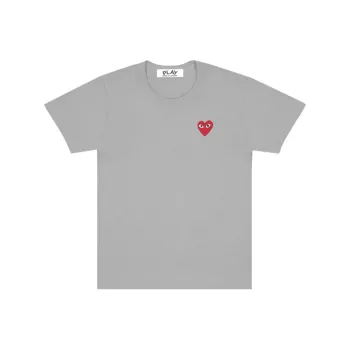 CDG Play T Shirts Men Gray