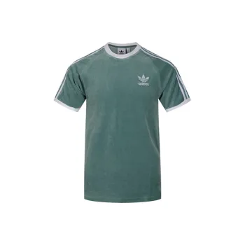 Adidas Originals Shamrock Retro Stripes T Shirt Men's Green