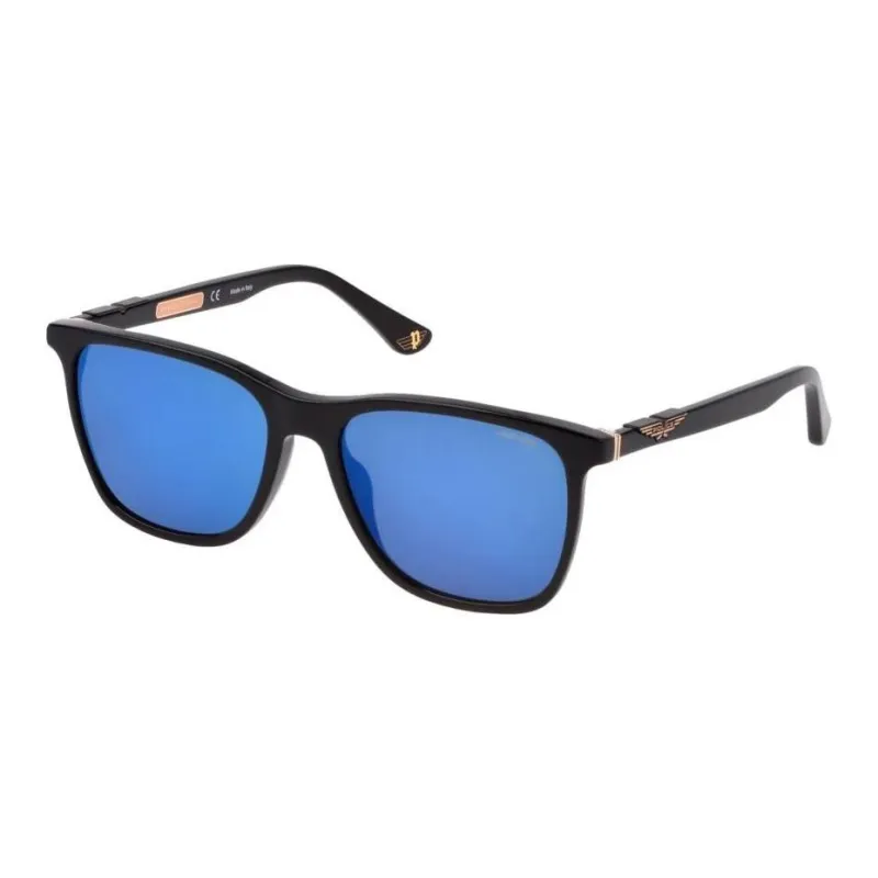 Police Plate Frame Square Sunglasses Unisex-2