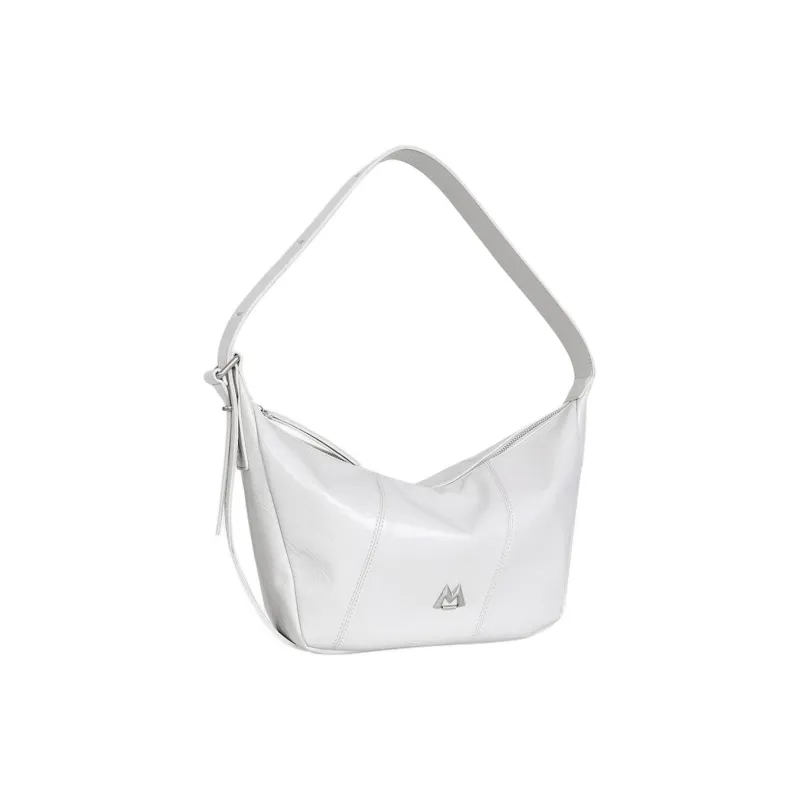 Kikawa Card Synthetic Leather Tote Bag, Shopping Bag, Shoulder Bag Medium Size Women's Gray White-2