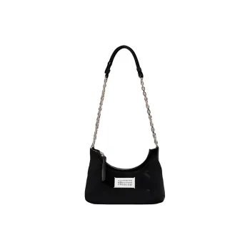Maison Margiela Glam Slam Velvet Shoulder Bag Crossbody Bag Extra Mini Women's Black