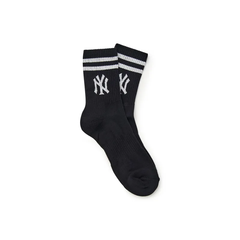 MLB New York Yankees Mid Calf Socks Unisex 1 Pack Black-1