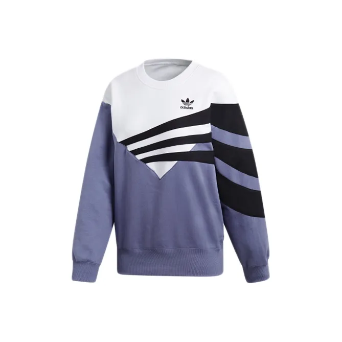 Adidas Originals Trefoil Sweatshirts Women's Indigo/White/Black-0