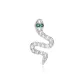 S925 Silver-Phantom Scale Stud Earrings Single