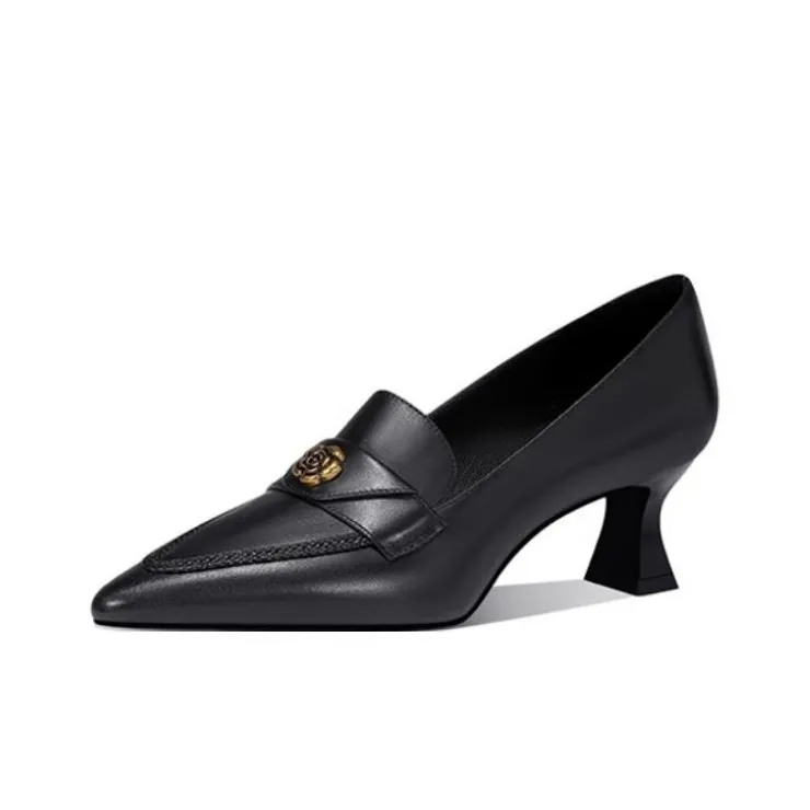 JESSICA SOPHIA Flared Heel High Heels 6cm Women's-0