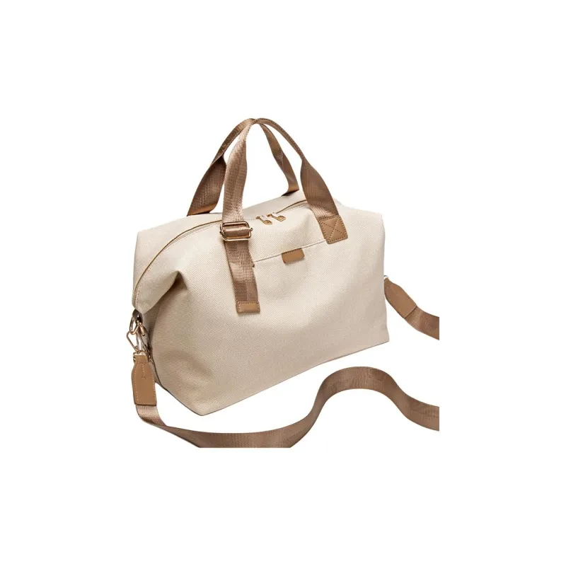 HAWA Canvas Handbag Regular Unisex Apricot Cream/Light Gray/Dark Gray-5