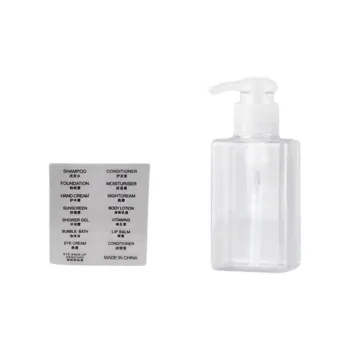 JINGLINGLONG 100ml Compressed Dispenser Bottle Hand Sanitizer Shower Gel Shampoo Travel Empty Bottles Transparent