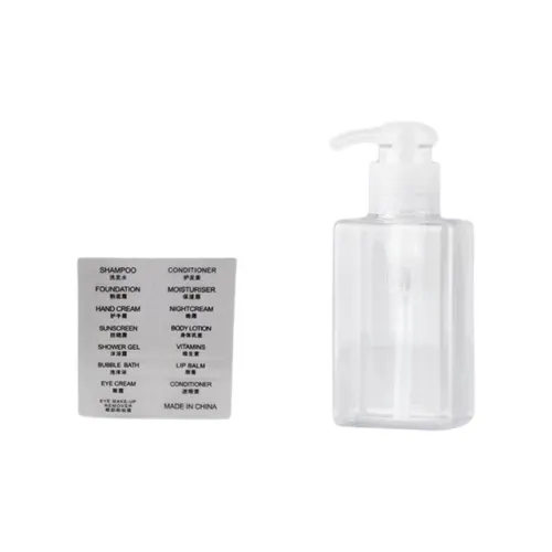 JINGLINGLONG 100ml Compressed Dispenser Bottle Hand Sanitizer Shower Gel Shampoo Travel Empty Bottles Transparent