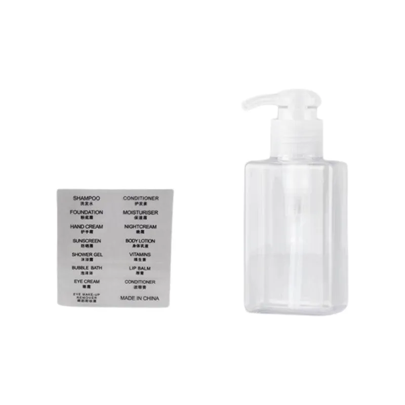 JINGLINGLONG 100ml Compressed Dispenser Bottle Hand Sanitizer Shower Gel Shampoo Travel Empty Bottles Transparent-0