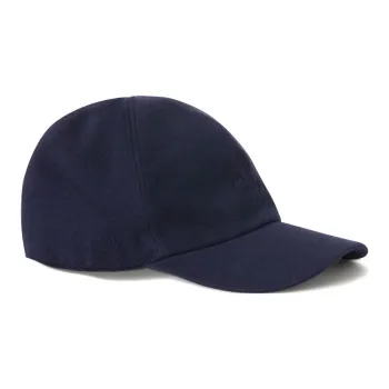 Loro Piana Cotton Baseball Caps Men's Blue