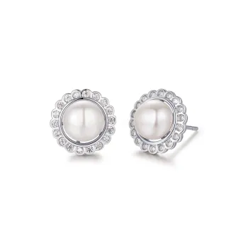 LAOMIAO Pearl Stud Earrings Women's