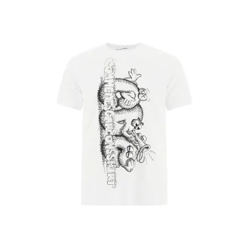 Kaws X CDG T Shirts Men White