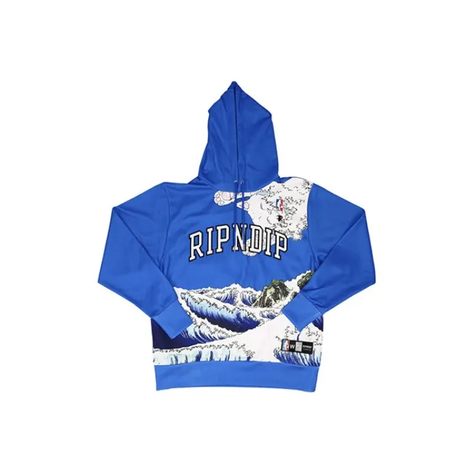 RIPNDIP Hooded Regular Sweatshirt Unisex Blue-0