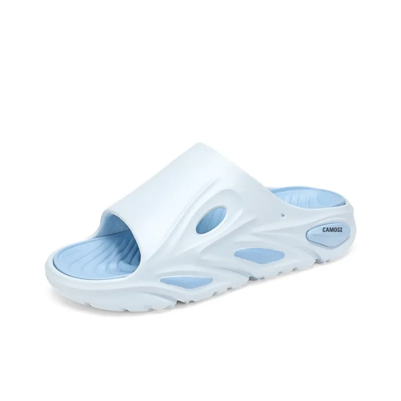 CAMOSI Slide Slippers Unisex Matcha Green/White Blue/Black Orange/Beige Brown-7