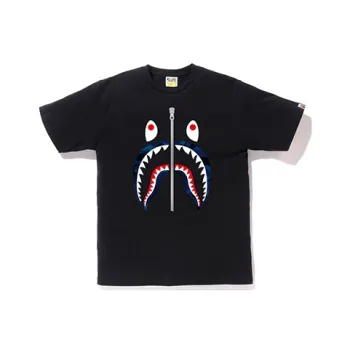 A BATHING APE Shark Series T Shirt Unisex Black