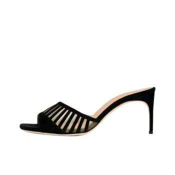Malone Souliers Slide Slippers 7cm Women's Black