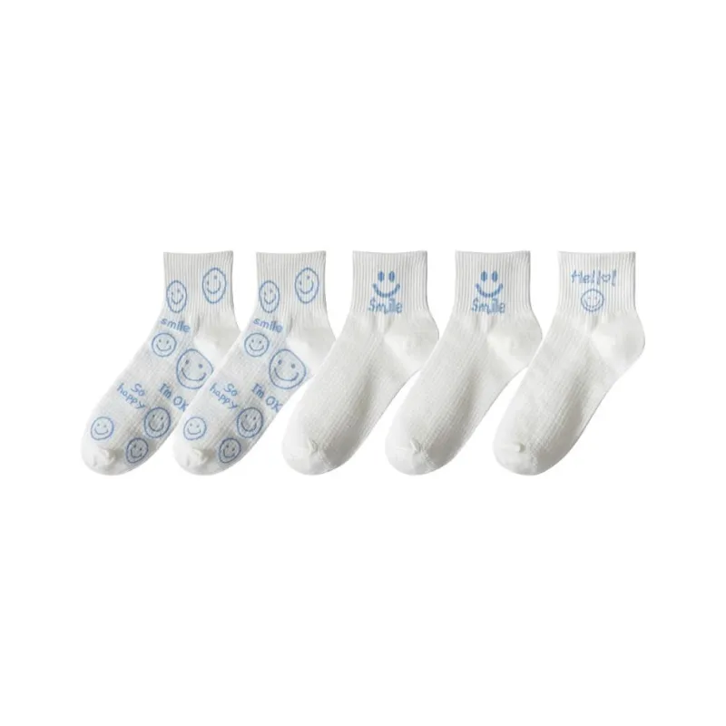Temooues Mid Calf Socks Women's 5 Pack-8