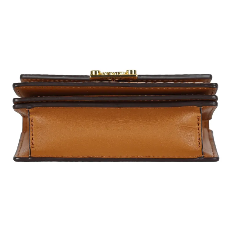 MCM Canvas Card Holder Mini Unisex Cognac-3