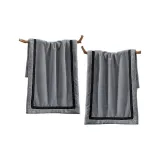 Moonstone Gray[2 Pack Anti-Shrink Ore Version]Towel 40*80cm