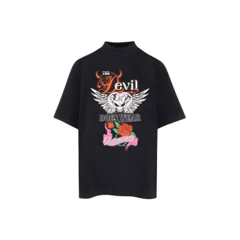 Vetements Devil Wears Vetements Patched T Shirt