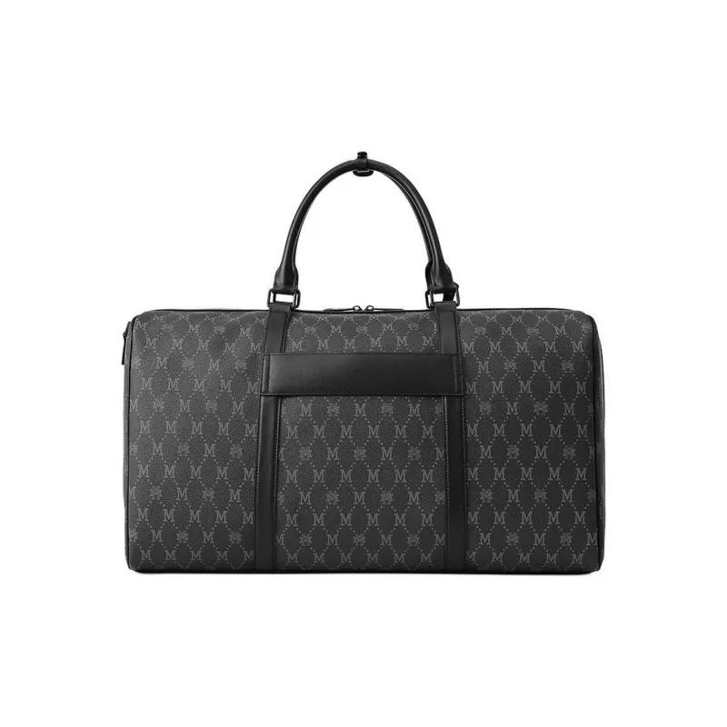 FION Mountain And Sea Journey Series Artificial Leather Handbag Large Size Men's Black-3