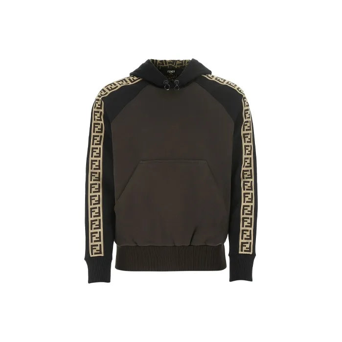 FENDI Sweatshirts Men Brown-0