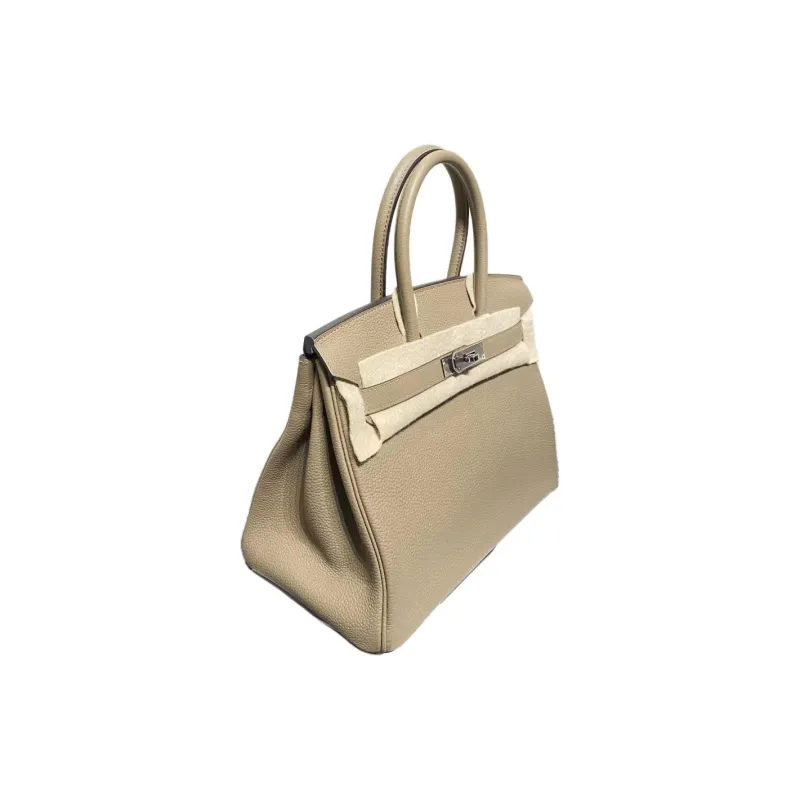 HERMES Birkin Togo Calfskin Handbag Women's 8Q BEIGE MARFA Beige-1