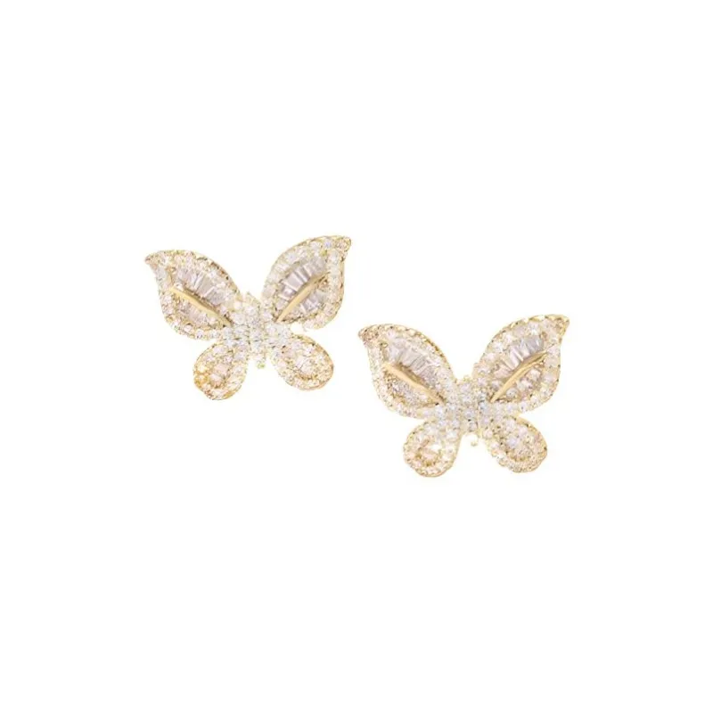 BING STUDIO 925 Silver Needles Stud Earrings Women's-4