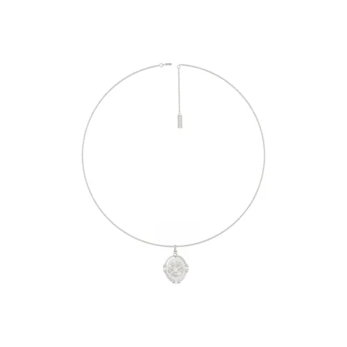 Mouhooland 925 Silver Plated White Gold Necklaces Unisex
