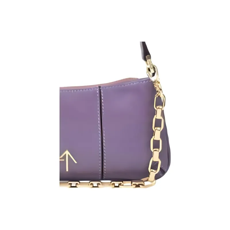 Manu Atelier Calfskin Cylinder Bag, Shoulder Bag, Handbag, Shoulder Bag Mini Women's Purple-3