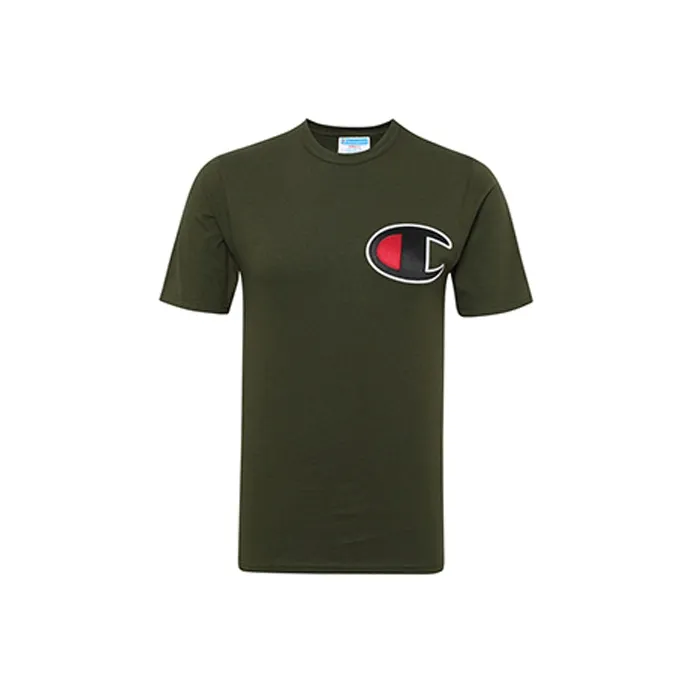Champion Straight Long-Sleeved T-Shirt US Version Men's Green-0